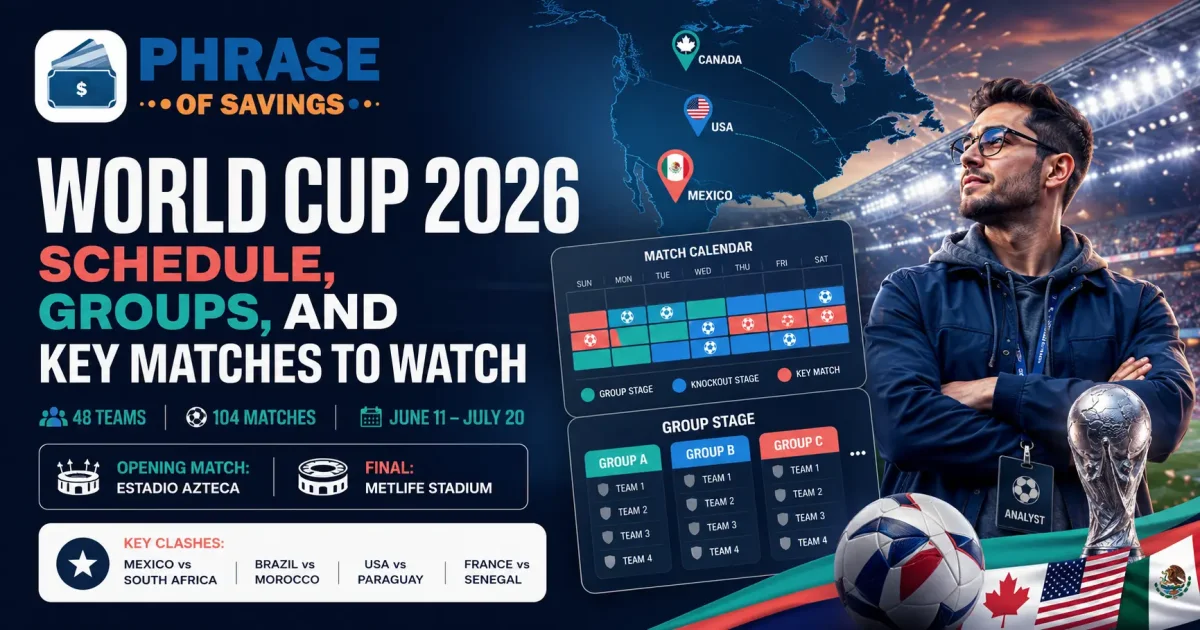 World Cup 2026 Schedule, Groups, and Key Matches to Watch